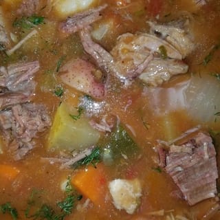 Beef Stew With Roll