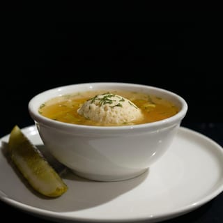 Matzah ball soup